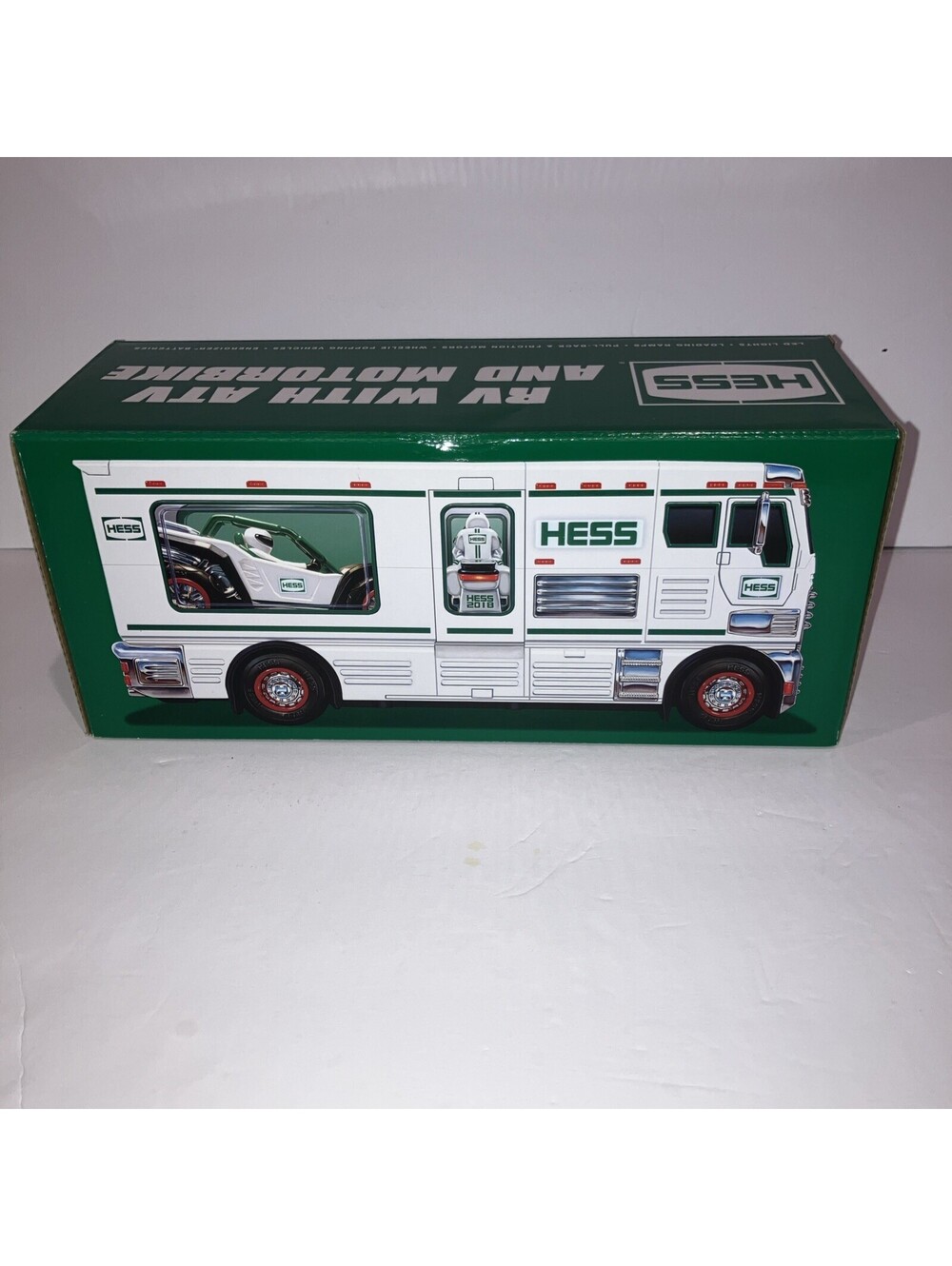 2018 Hess Toy Truck RV with ATV & Motorbike NEW in Box